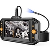 5.5mm Endoscope Camera Teslong 0.21inch Ultra Slim Borescope Inspection Camera with Light and Screen Flexible Automotive Scope Camera Home Waterproof Fiber Optic Snake Bore Cam for Sewer(16.5ft) miniinthebox