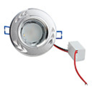 5.5W 5730 SMD 10-LED 500LM Warm White Ceiling Spot Light Bulb (Sanded,  Half Frosted Glass Cover)