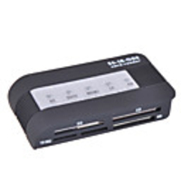 56-in-1 USB 2.0 SDHC SD/MMC/RS-MMC/XD/MS/M2/TF Card Reader with USB Cable (Black)