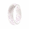 5.7mm wide silicone rings for women/men, fit for sport, fitness, training, size 4-10 (transparent shining purple,  8)