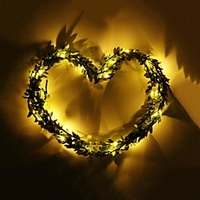 5M 50LEDs Green Leaves Garland LED String Lights 2pcs 1pc Battery Operated Fairy Lights for Wedding Christmas Banquet Garden Holiday Indoor Decoration miniinthebox