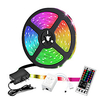 5M Led LED Light Strips RGB Tiktok Lights Not-waterproof 24W 2835 8mm 44Key IR Controller Kit with Male DC connector Line