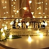 5m String Lights 50 LEDs 6mm 1 set Warm White Christmas New Year