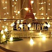 5m String Lights 50 LEDs 6mm 1 set Warm White Christmas New Year