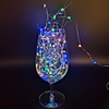 5M String Lights 50LEDs Warm White White Multi Color Fairy String Lights Waterproof Christmas Wedding Party Decorative Copper Wire Silver Line AA Batteries Powered 1pcs