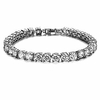 5mm iced out tennis chain bracelet hip hop link gold plated bling bracelet with aaa cubic zirconia diamond silver 10inch