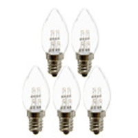 5pcs 1 W LED Candle Lights 25 lm E12 C35 4 LED Beads Dip LED Decorative Warm White White 180-265 V
