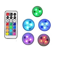 5pcs 10pcs Submersible lamps Underwater LED Light Indoor Outdoor Waterproof Candle Lights Mini Pool Vase Lamp with Remote Control RGB miniinthebox