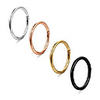 5pcs 16g stainless steel nose ring body piercing ear hoop seamless clicker ring