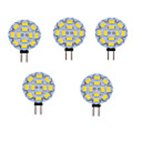 5pcs 2 W LED Bi-pin Lights 330 lm G4 T 12 LED Beads SMD 5730 Warm White Cold White
