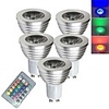 5pcs 3 W LED Spotlight LED Smart Bulbs 250 lm E14 GU10 GU5.3 1 LED Beads SMD 5050 Smart Dimmable Remote-Controlled RGBW 85-265 V / RoHS