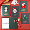 5pcs 3D Christmas Decorations Christmas Ornaments Cards