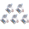 5pcs 3W LED Ceiling Lights Recessed Retrofit High Power LED RGB Decorative Remote-Controlled AC 85-265 V miniinthebox
