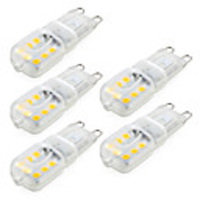 5pcs 4 W LED Bi-pin Lights 300-400 lm G9 T 14 LED Beads SMD 2835 Dimmable Decorative Warm White Cold White Natural White 220-240 V 110-130 V / 5 pcs / RoHS