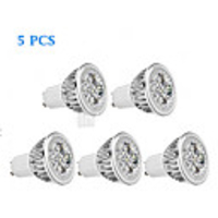 5pcs 4 W LED Spotlight 300 lm GU10 4 LED Beads High Power LED Dimmable Warm White Cold White 220-240 V 85-265 V / 5 pcs / RoHS