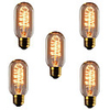 5pcs 40W E26 / E27 T45 Warm White 2300k Retro / Dimmable / Decorative Incandescent Vintage Edison Light Bulb 220-240V