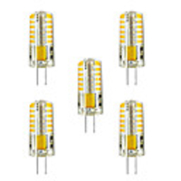 5pcs 5 W LED Bi-pin Lights 300 lm G4 T 48 LED Beads SMD 2835 Warm White White 12 V