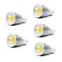 5pcs 5 W LED Spotlight 3000/6500 lm GU10 GU5.3(MR16) E26 / E27 MR16 1 LED Beads COB Warm White Cold White 85-265 V / 5 pcs / RoHS / CCC miniinthebox