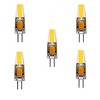 5pcs 5W 200-300lm G4 LED Bi-pin Lights COB Chip 360 Beam Angle Lights Replace 30W Halogen G4 Spotlight AC/DC12-24V miniinthebox