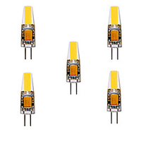 5pcs 5W 200-300lm G4 LED Bi-pin Lights COB Chip 360 Beam Angle Lights Replace 30W Halogen G4 Spotlight AC/DC12-24V miniinthebox