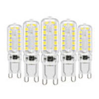 5PCS 6W 24LED 2835SMD Home Lighting Energy Saving Highlighting Dimmable High Quality PC Material G9 Peanut Light