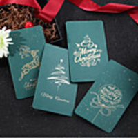 5pcs Christmas Decorations Christmas Ornaments Card 1610.5 cm