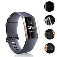 5pcs Clear Soft TPU Protective Film Screen Protector Full Cover Hydrogel film Watch Accessories Fitbit Charge 4 3 2