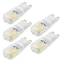 5pcs Dimmable G9 4W 300-400 lm LED Bi-pin Lights 14 leds SMD 2835 Warm White Cold White Natural White AC 220V miniinthebox