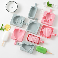 5pcs Handmade Homemade Ice Cream Silicone Ice Cream Stick Ice Mold Random Style miniinthebox