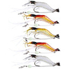 5Pcs Lot 9Cm 6G Soft Fishing Lure Shrimp Luminous Artificial Bait With Swivel 3 Colors Fishing Lures Baits