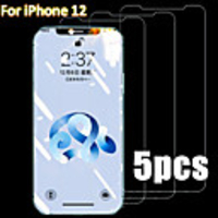 5PCS Tempered Glass For iPhone 12 11 Pro Max 12 Mini Protective Films For iPhone 12 11 X XS MAX XR SE 2020 8 7 6 Plus 5 se Full Cover Screen Protector Tempered Glass