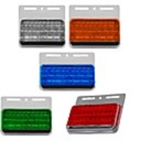 5PCS Trailer Car Light Bulbs LED Warning Lights Led 12V/24V Clearance Side Marker Lights LED with Reflectors Waterproof Sealed marker lights Fender Cab Panel Lights and Pigtails 5 Colors To Choice