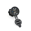 5V 3.1A Dual USB Port Socket Adapter Car Charger Power Outlet For Ipad Iphone 12V 24V Car Motorcycle Waterproof Boat Mobile Phones Led