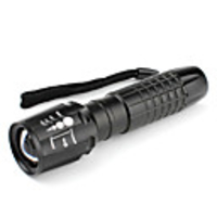 5W 3-Mode Cree LED Zoom Flashlight with No-Slip Grip (1x18650)
