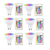 5W RGBW LED Light Bulb GU10 E27 AC85-265V Lighting Lamp Color Change Dimmable With IR Remote Controller