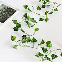 5X Creeper Ivy Leaf Flexible String Lighting 2M 20Leds Copper Wire Garland Led String AA Battery Power Christmas Holiday Lights (come without battery)