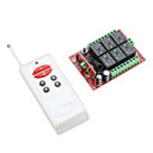 6-Channel 1000M Remote Control Receiver and Transmitter (White)