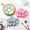 6-Grid Ice Tray Cake Mold Dinosaur Shape 2-Piece Set Silicone Mold Cake Complementary Food Rice Cake Dessert Ice Cube Chocolate Mold miniinthebox