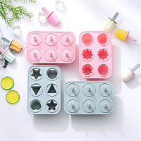 6 Grids Silicone Ice Cream Popsicle Mold 2PCS Set Handmade Homemade DIY Making Ice Box Popsicle Mold miniinthebox