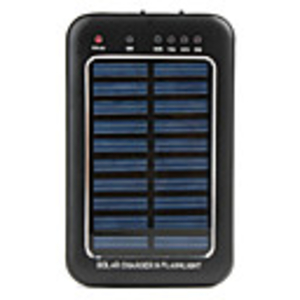 6-in-1 Portable Solar Panel Charger for iPhone 4 and More (Black)