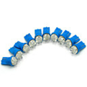 6-LED Blue Bulbs (10pcs, 12V)