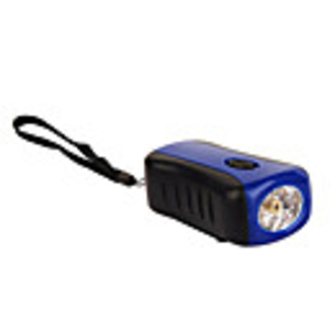 6 LED Dynamo Laser Flashlight Blue