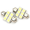 6 LED Festoon Bulbs(2pcs, 31mm)