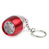 6 LED Wine Bottle Keychain Flashlight 2XCR2032 Red