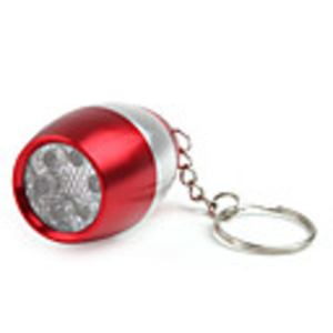 6 LED Wine Bottle Keychain Flashlight 2XCR2032 Red