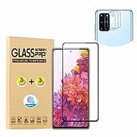 [6 pack] [fingerprint compatible] for galaxy s20 fe 5g tempered glass screen protector,  galaxy s20 fe camera lens protector,  case friendly 9h hardness hd anti-scratch,  bubble free film miniinthebox