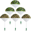 6 Pack Camo Parachute Toy,  Tangle Free Throwing Toy Parachute,  Kids Outdoor Toys,  Flying Gifts for 3 4 5 6 7 8 9 10 Year Old Boy Girl Toy miniinthebox