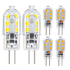 6 Pack G4 2.5W LED Bulb 2835 LED Bi-pin G4 Base 20W Halogen Bulb Replacement Warm White /Cold White DC12V