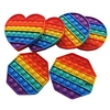 6 pcs Funny Popit Fidget Toy Antistress Toys For Adult Children Push Bubble Fidget Sensory Toy Squishy Jouet Pour Autiste miniinthebox