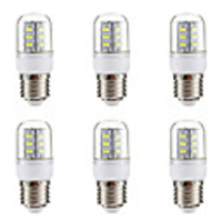 6 pcs 24LED SMD5730 Corn Light AC220V White Warm White E14 E27